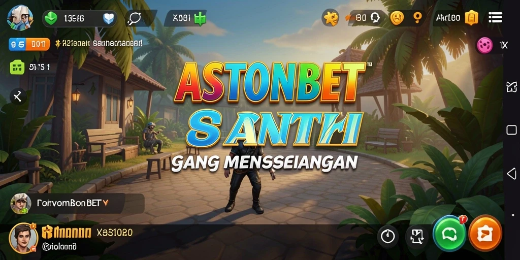 Tampilan gameplay <strong>ASTONBET</strong> yang ceria dan penuh warna.