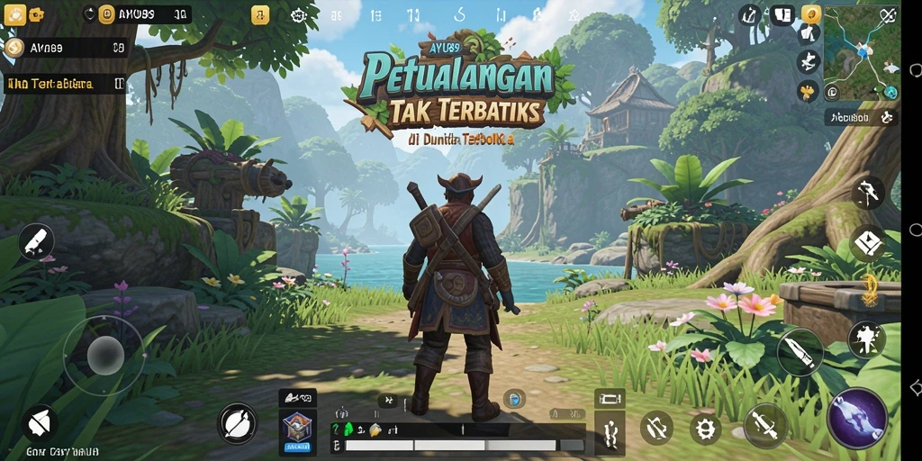 Gameplay AYU89 di dunia terbuka yang luas dan menakjubkan.
