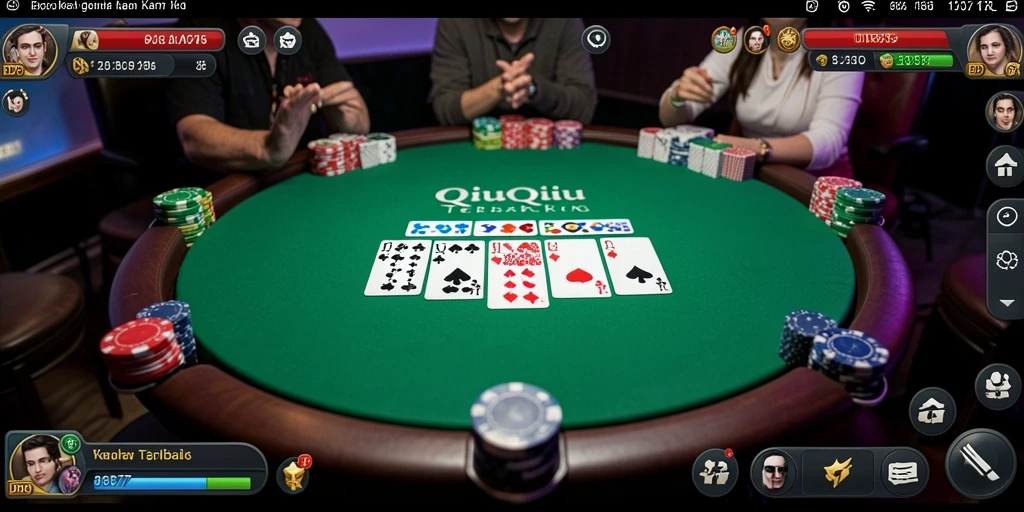 Screenshot gameplay QiuQiu yang penuh aksi di IDR77.