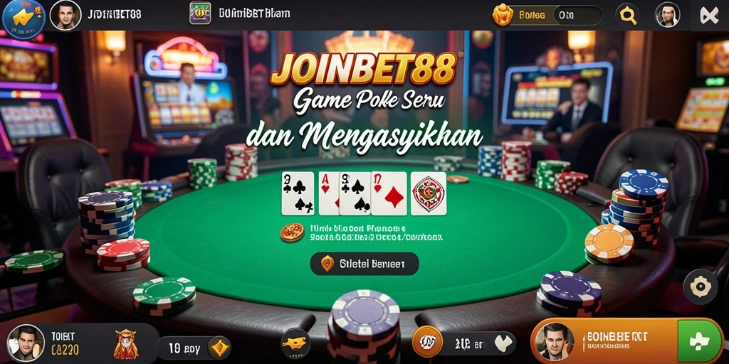 Gameplay seru dan menarik dalam aplikasi Poker JOINBET88.