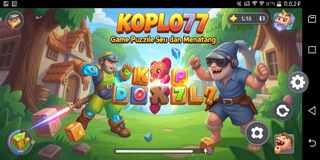 Screenshot gameplay KOPLO77 yang menunjukkan tantangan Puzzle yang seru.