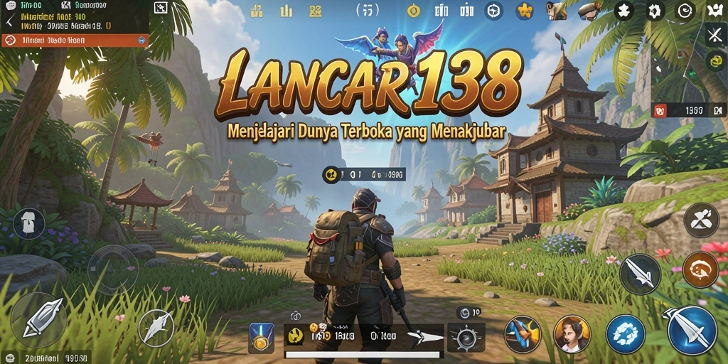Gameplay LANCAR138 dengan pemandangan dunia terbuka yang luas dan menarik.