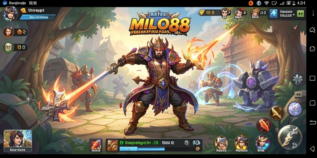 Tampilan gameplay interaktif dan strategis di MILO88.