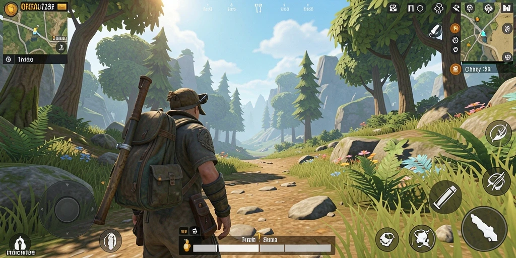 Tampilan gameplay <strong>ORCA128</strong> yang menakjubkan dalam dunia terbuka.