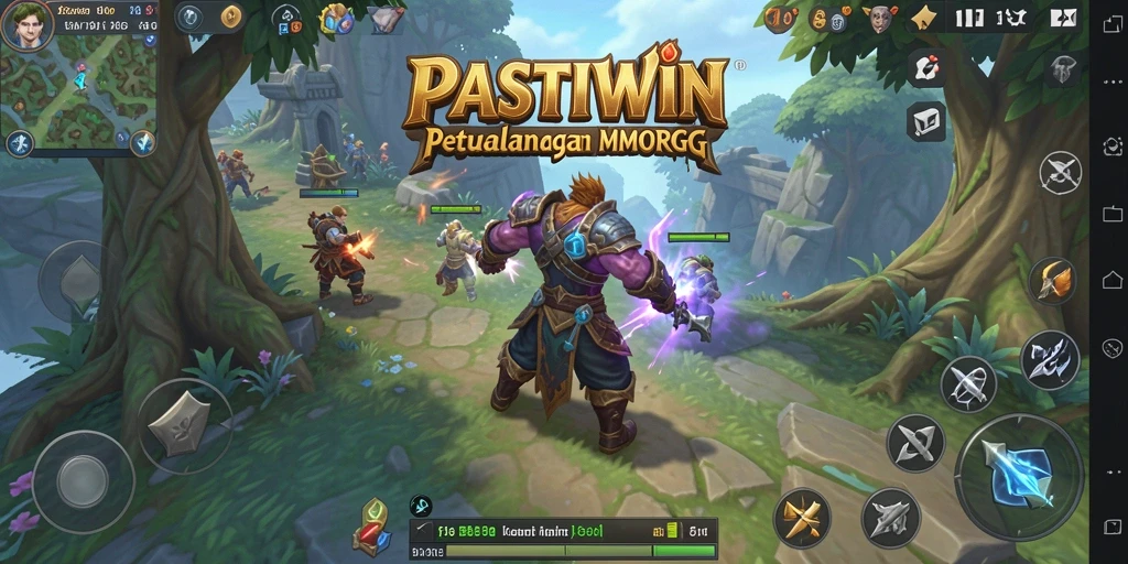 Tampilan menarik dari gameplay PASTIWIN di dunia MMORPG.