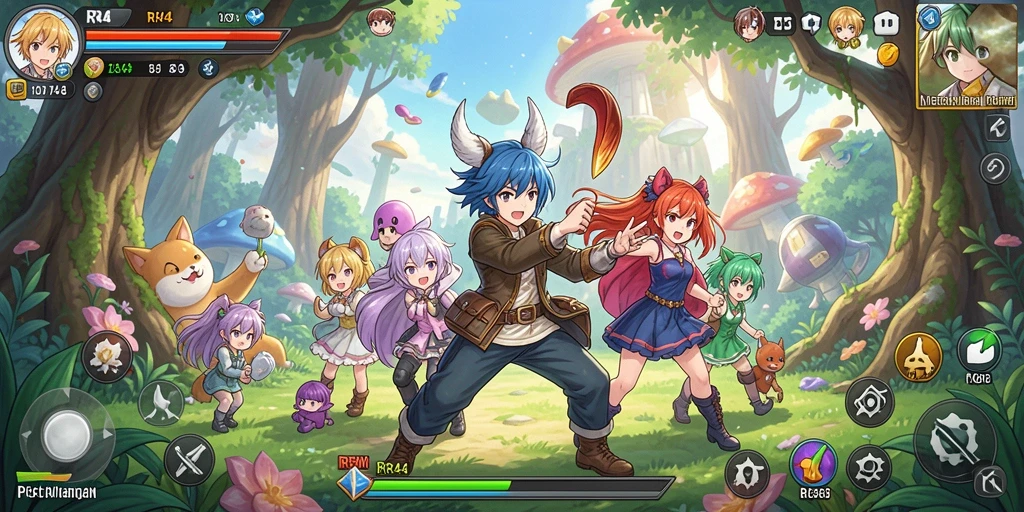 Gameplay seru dengan karakter Anime ikonik dalam RR44.