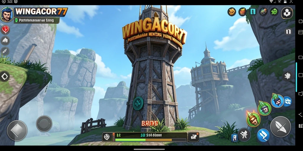 Tampilan gameplay menara dalam WINGACOR77 yang seru dan penuh tantangan.